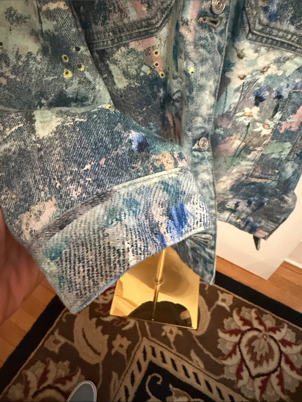 Free People We The Free Madison City Illusions Denim Jacket Small NWT - Picture 4 of 12